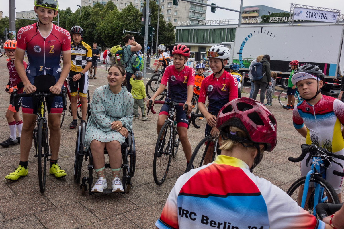 Kristina Vogel startete das Finale der Tour de Berlin